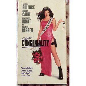 Miss Congeniality (VHS 2001) Sandra Bullock Michael Caine Benjamin Bratt Comedy